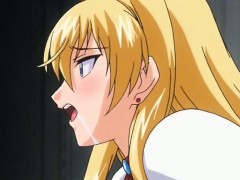 Two caught hentai girls gets fucked by monster